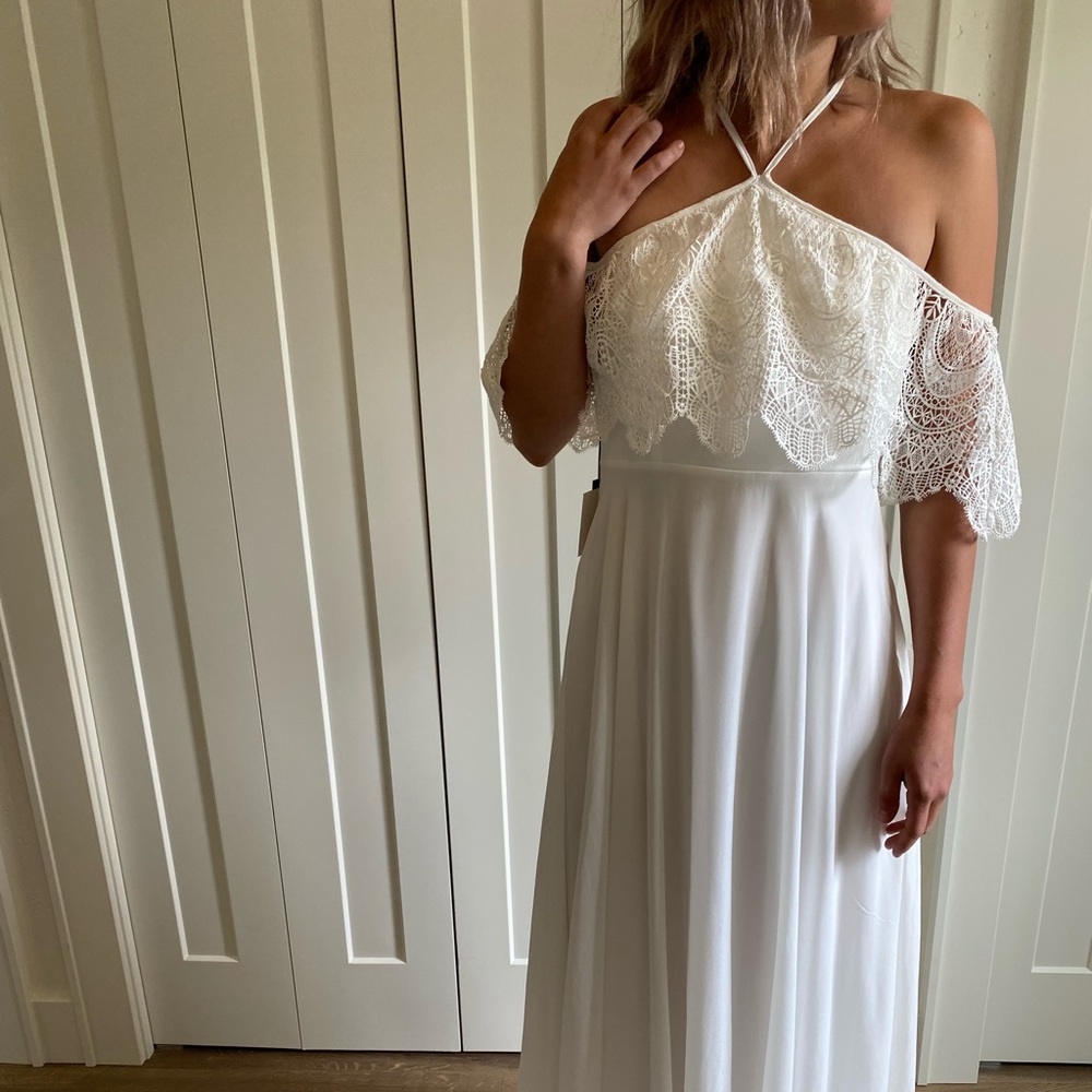 White Lacey Boho Dress